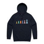 Chess - Mens Hoodie Navy Mens Hoodie Chess Games Printed In Australia