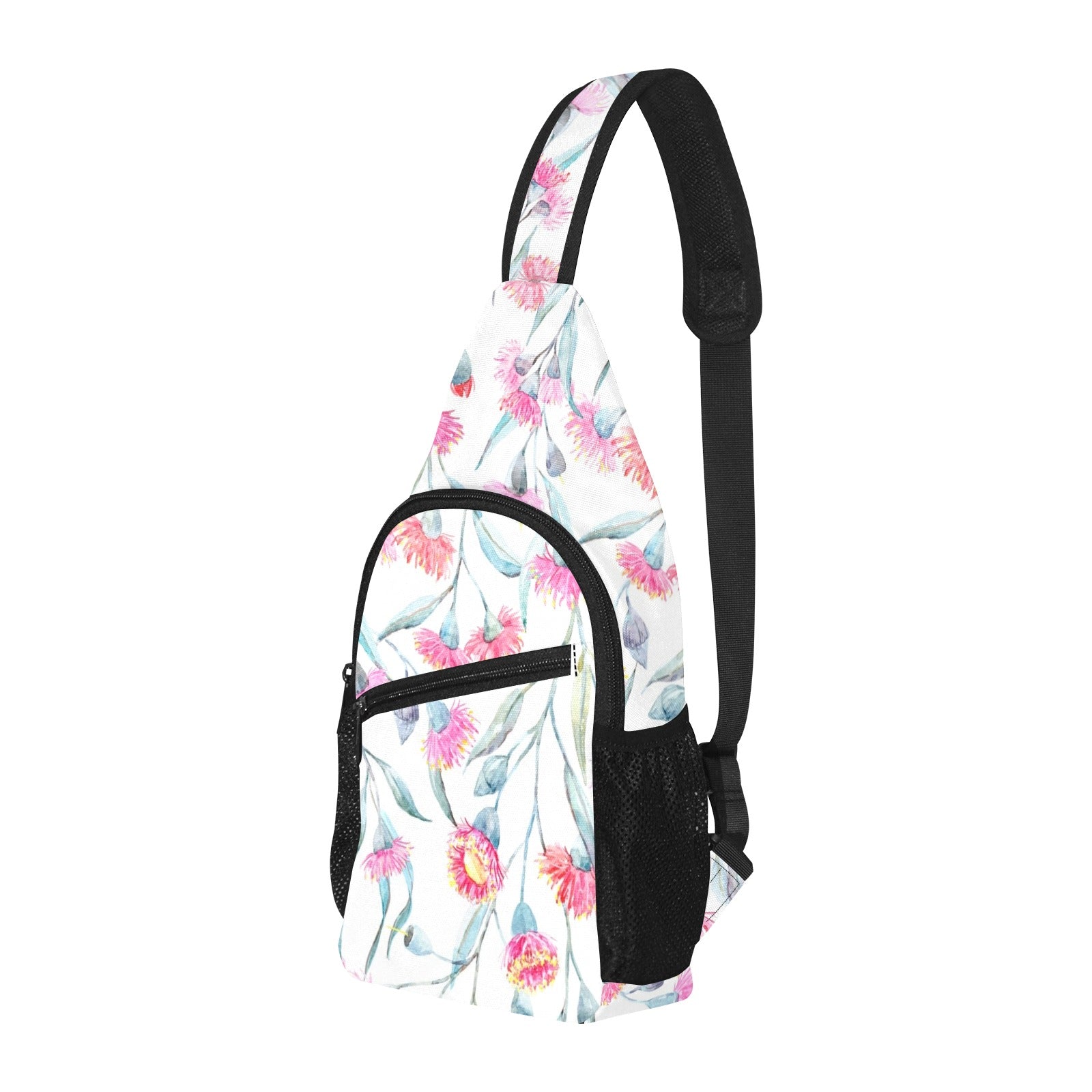 Pink Eucalyptus Flowers - Chest Bag
