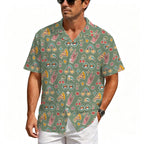 Groovy Retro Men's Crinkle Hawaiian Shirt