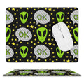 Alien OK Leather Mouse Pad white One size Leather Mouse Pad Printed Offshore Sci Fi