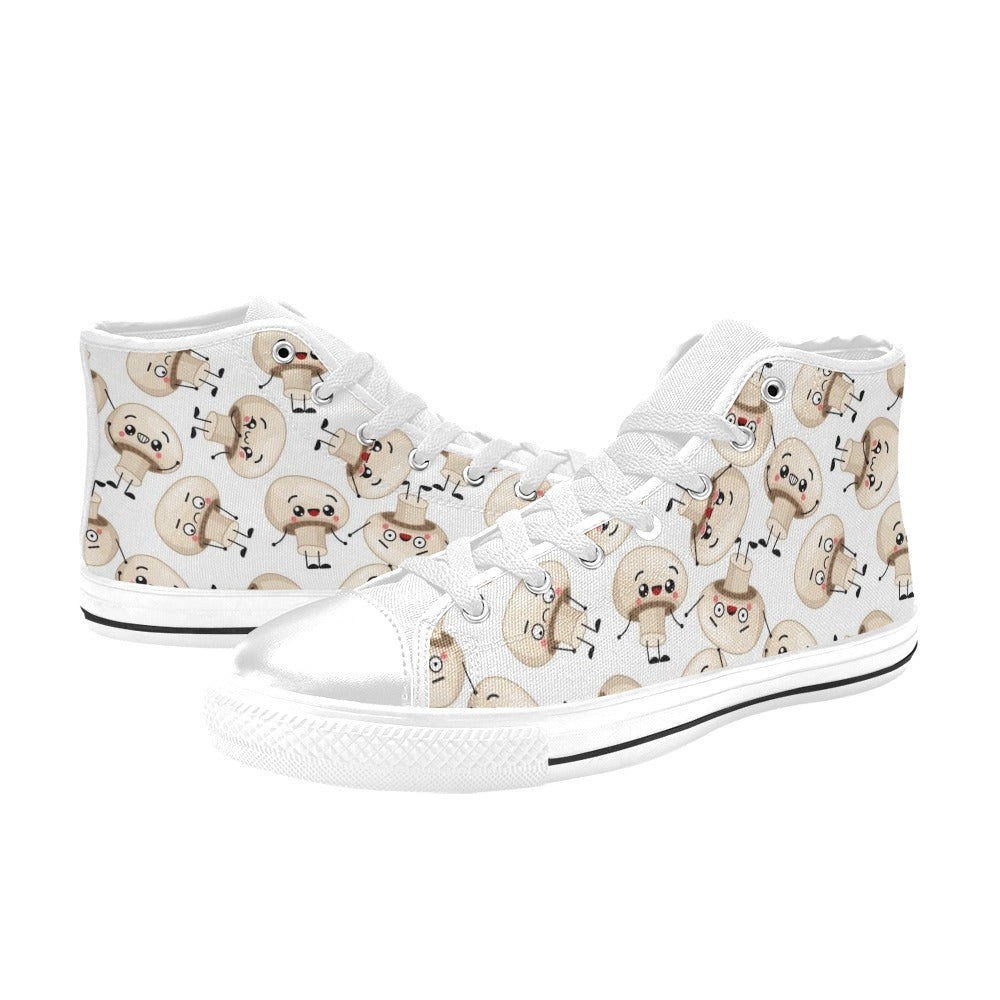 Cute Mushrooms - Men's High Top Canvas Shoes