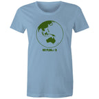 No Planet B, Earth - Womens T-shirt Carolina Blue Womens T-shirt Environment Printed In Australia