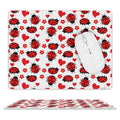 Ladybugs Leather Mouse Pad white One size Leather Mouse Pad animal Printed Offshore