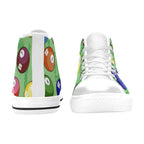 Pool Balls - Kids High Top Canvas Shoes