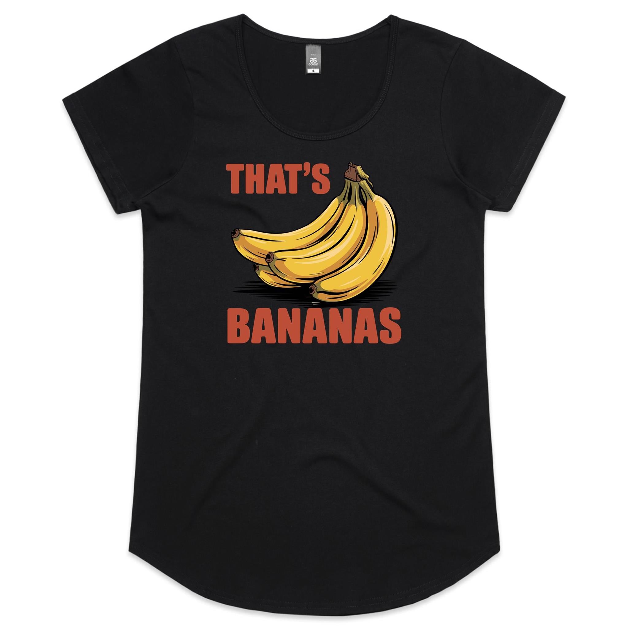 That's Bananas Women's AS Colour Scoop Neck T-Shirt