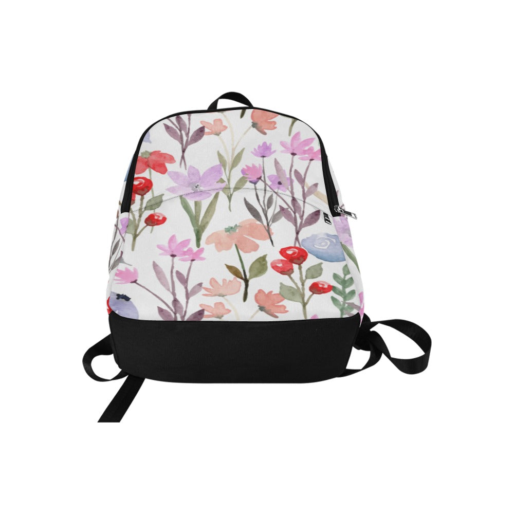 Floral Watercolour - Fabric Backpack