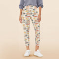 Beach Shack Women's High Waist Pockets Yoga Leggings 5XL Women's High Waist Pockets Yoga Leggings Printed Offshore Surf