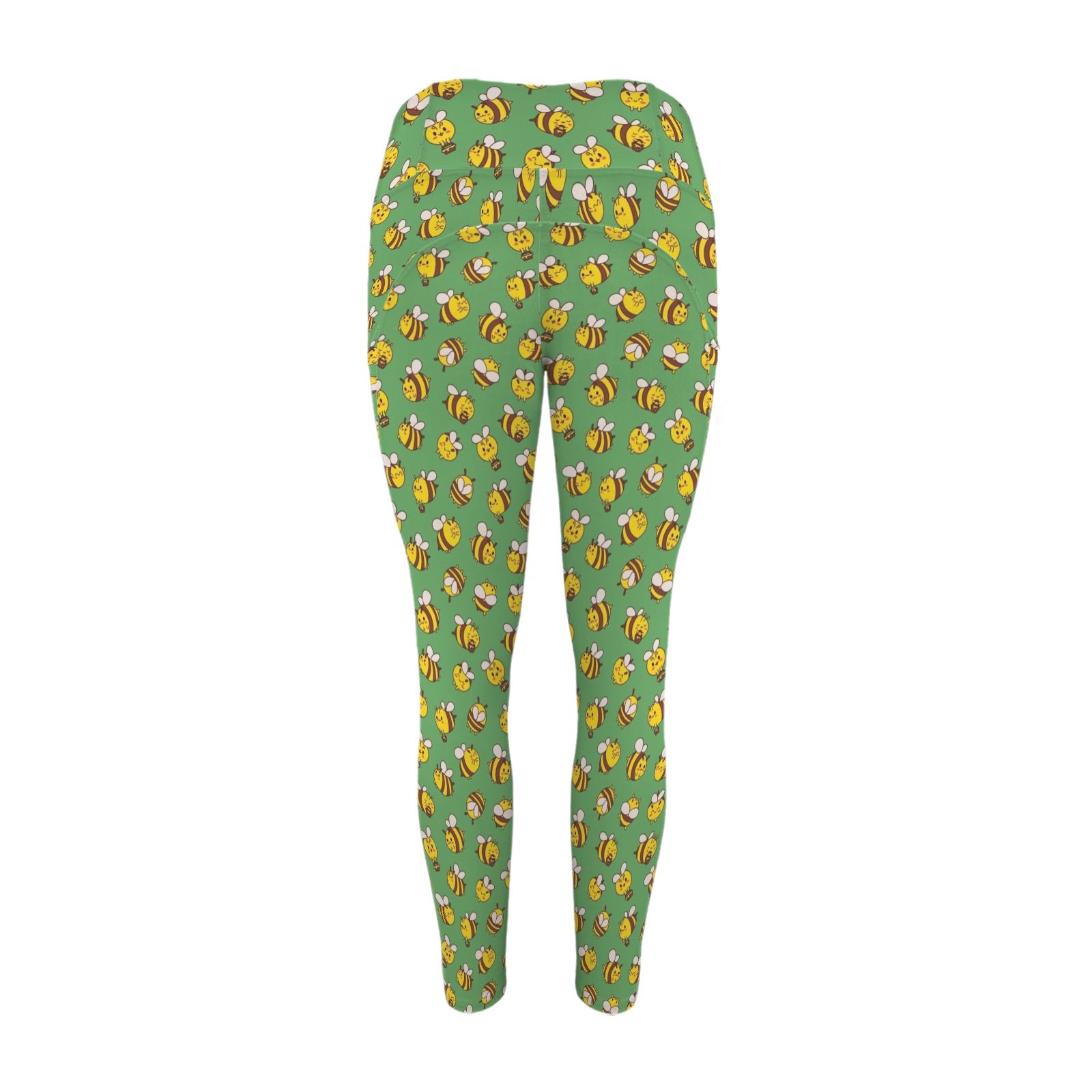 Busy Bees Women's High Waist Pockets Yoga Leggings