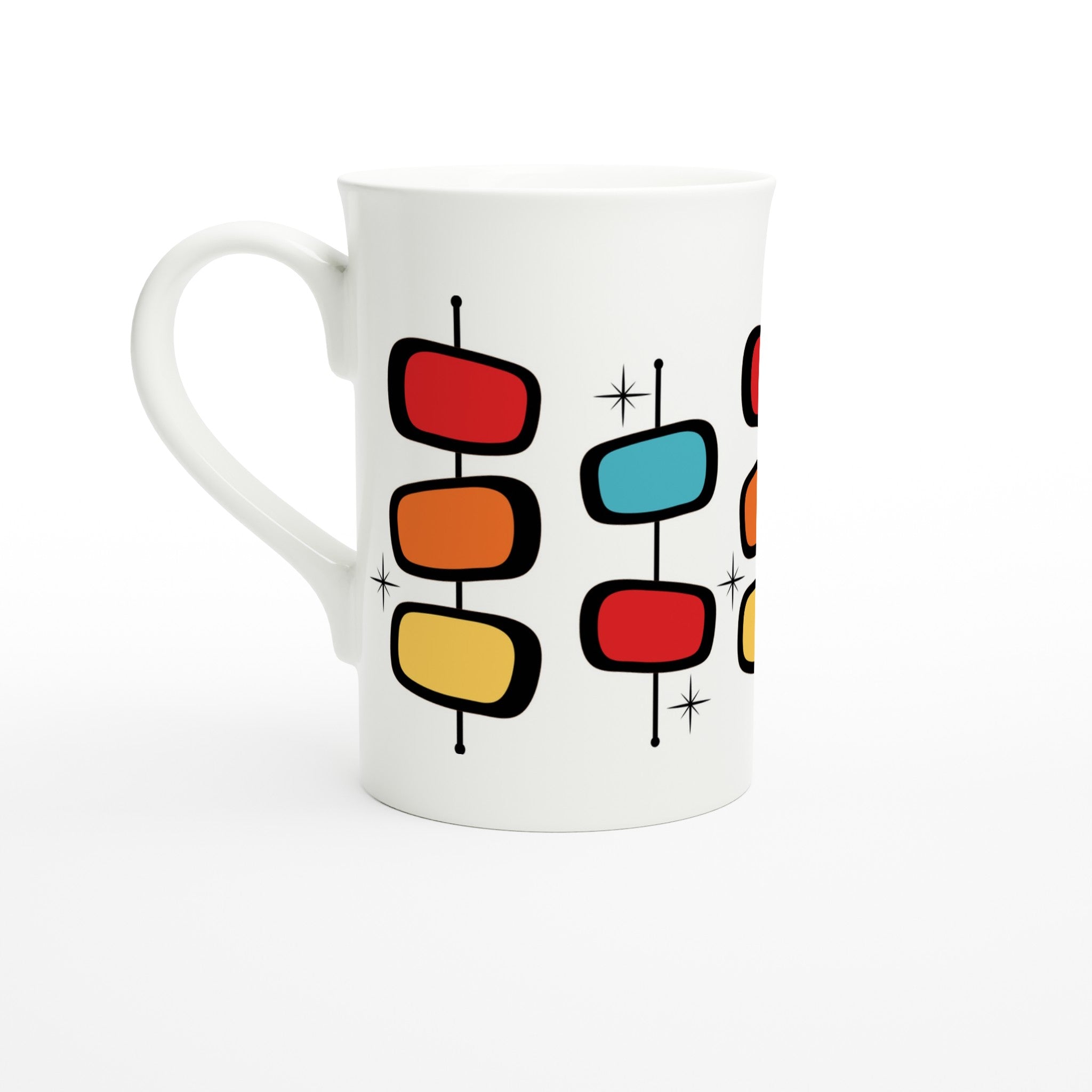 Retro Style - White 10oz Porcelain Slim Mug Default Title Porcelain Mug Globally Fulfilled Retro