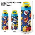 Blue Comic Book - Little Kids Water Bottle Little Kids Water Bottle comic Printed Offshore