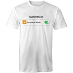 Currently On Aeroplane Mode - Mens T-Shirt White Mens T-shirt Printed In Australia Tech