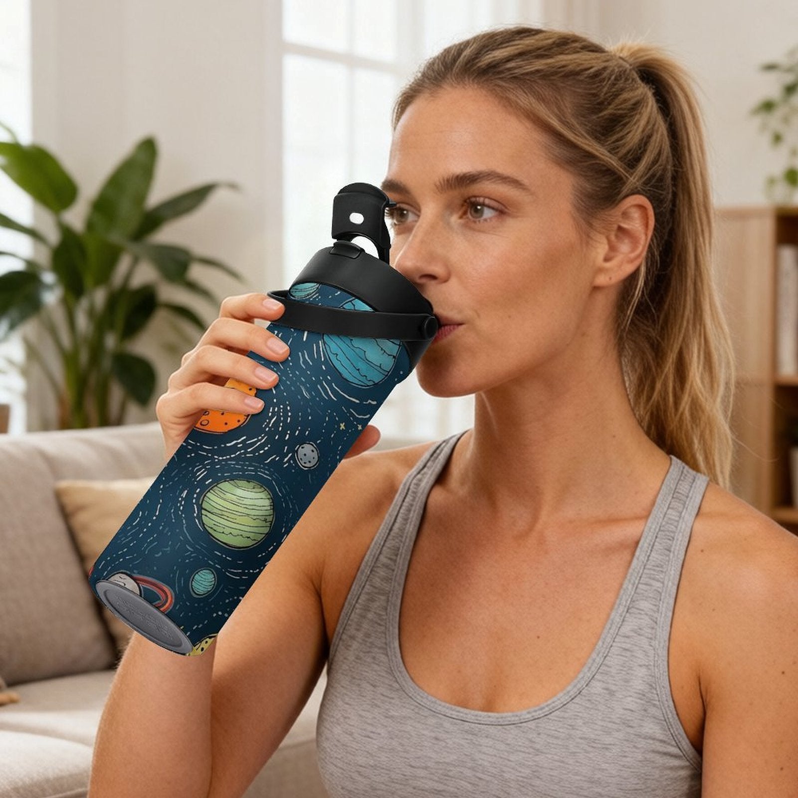 Galaxy 20oz Tea Tumbler with Carry Handle