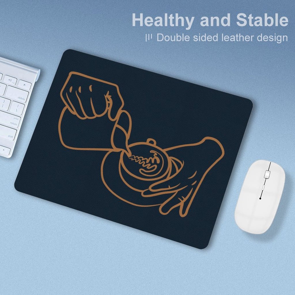 Barista Leather Mouse Pad Leather Mouse Pad Coffee Printed Offshore