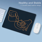 Barista Leather Mouse Pad Leather Mouse Pad Coffee Printed Offshore