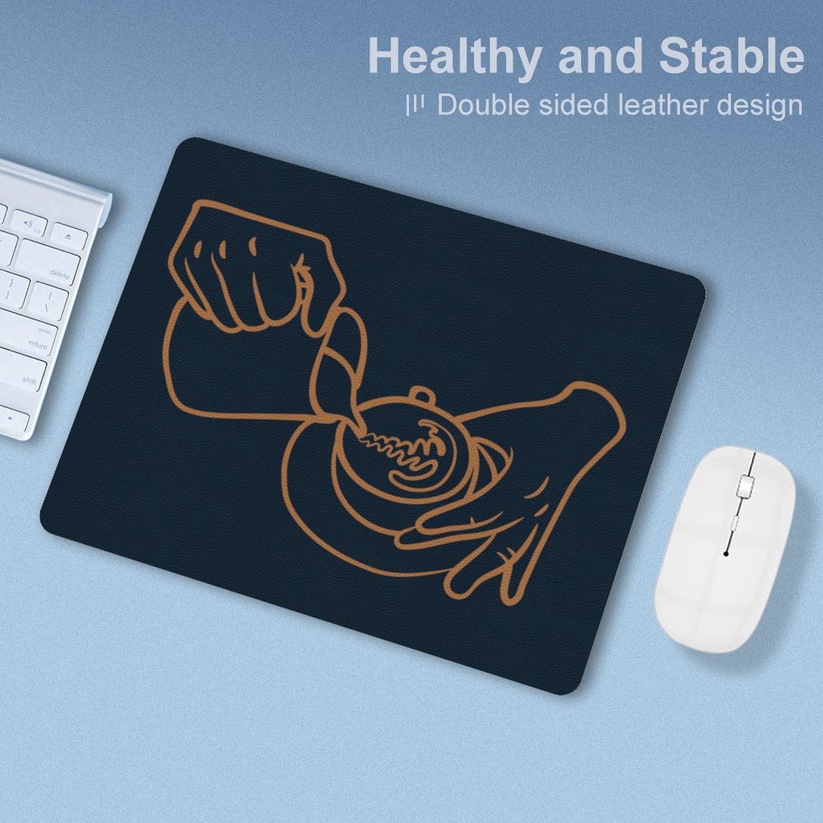 Barista Leather Mouse Pad Leather Mouse Pad Coffee Printed Offshore