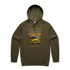 Live The Vintage Life - Mens Hoodie Army Mens Hoodie Dad Printed In Australia