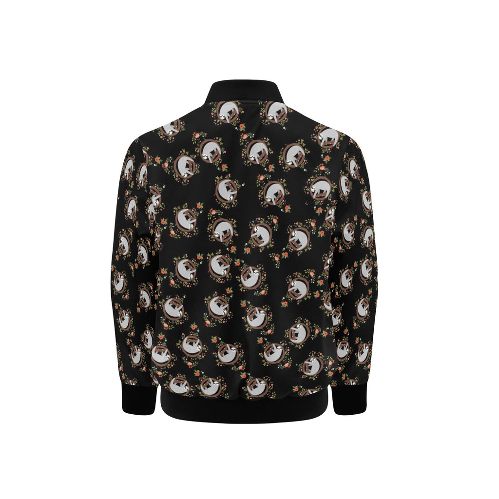 Baby Sloths Kids Bomber Jacket Kids Bomber Jacket animal Printed Offshore