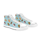 Classic Aussie Food Icons Men's High Top Canvas Shoes Men's Classic High Top Canvas Shoes Australia Food Printed Offshore