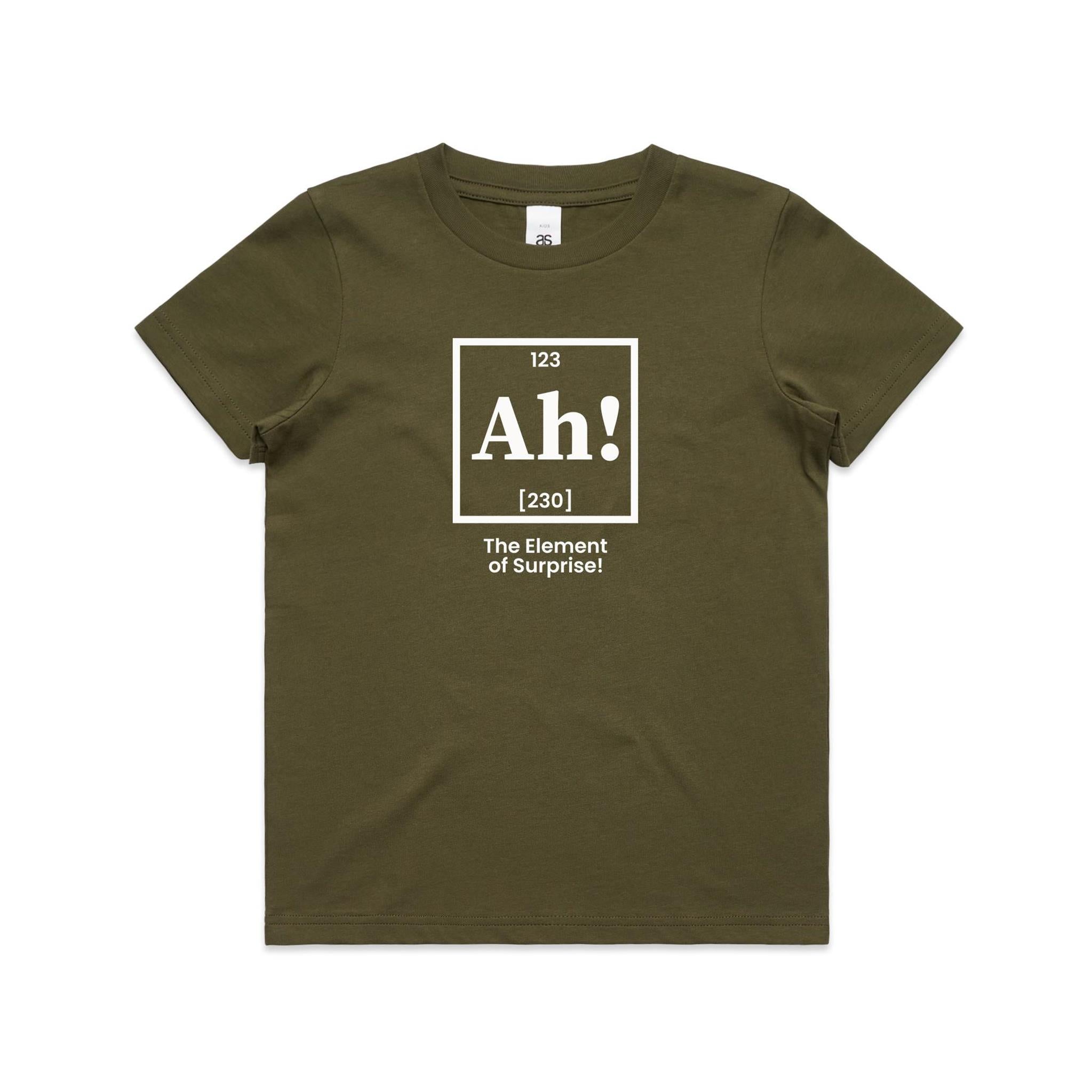 Ah! The Element Of Surprise Kids AS Colour T-shirt