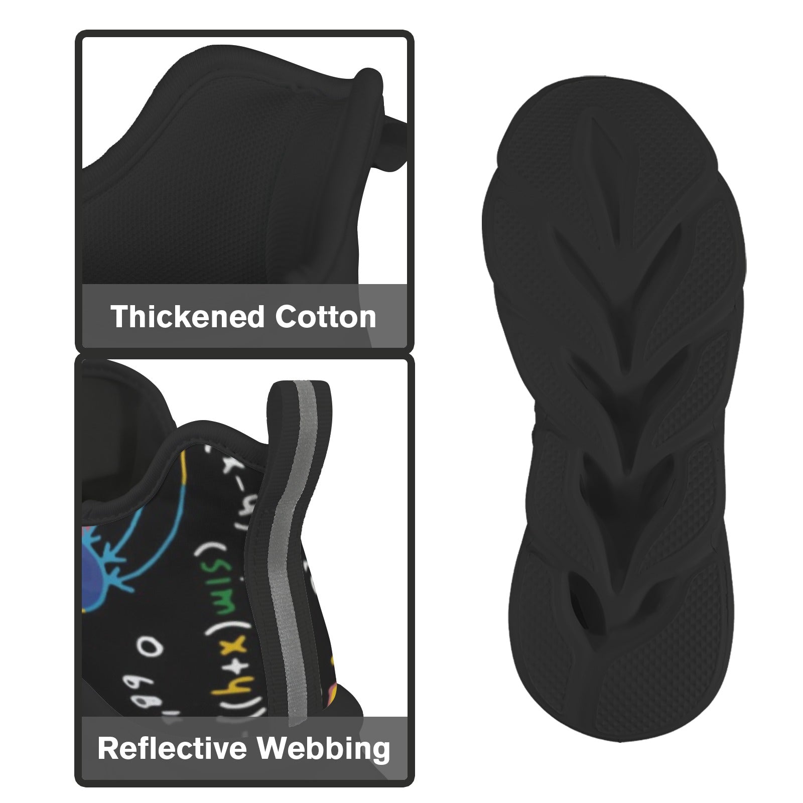 Science Time Blackboard Women's Twisted Sole Sneakers