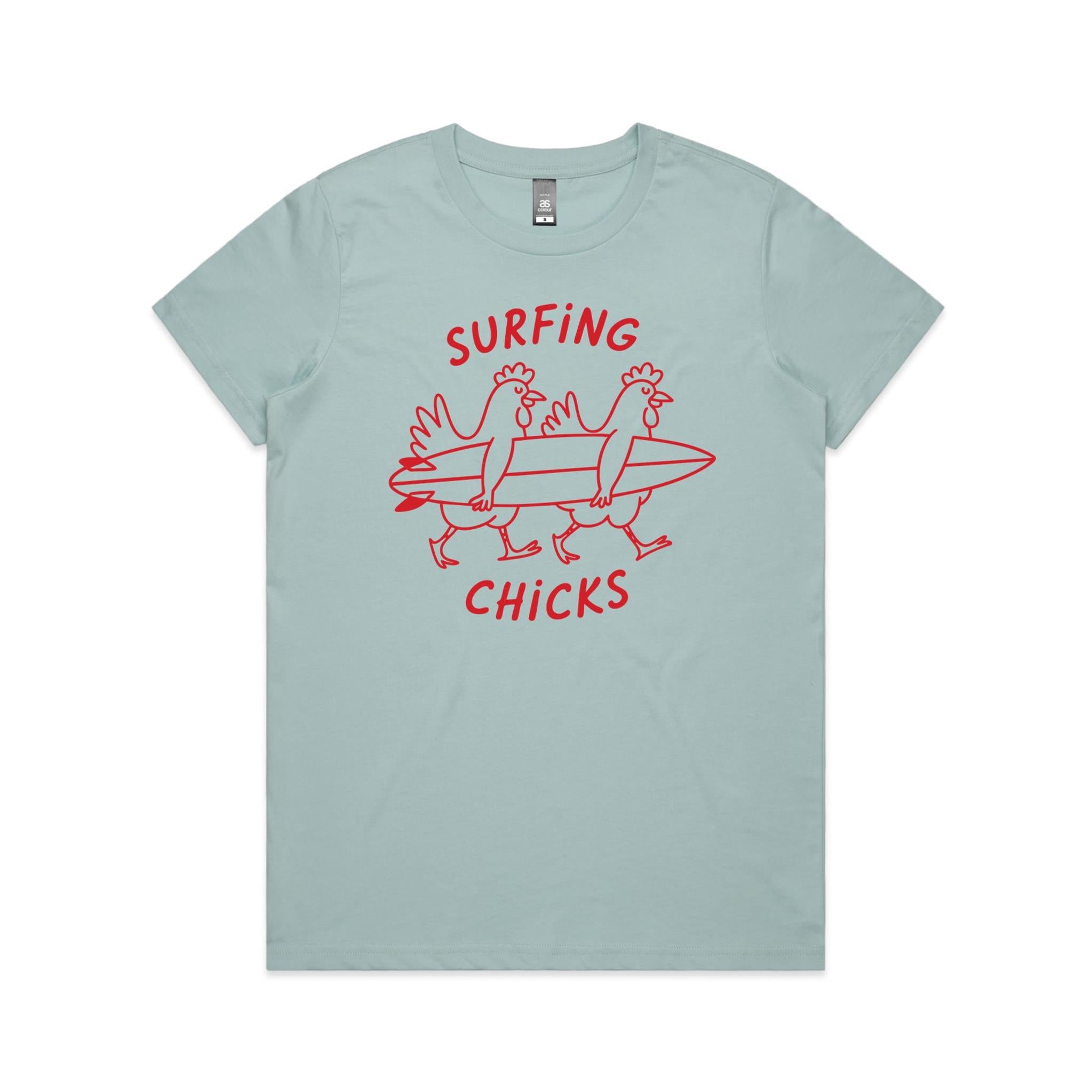 Surfing Chicks Women's AS Colour T-shirt