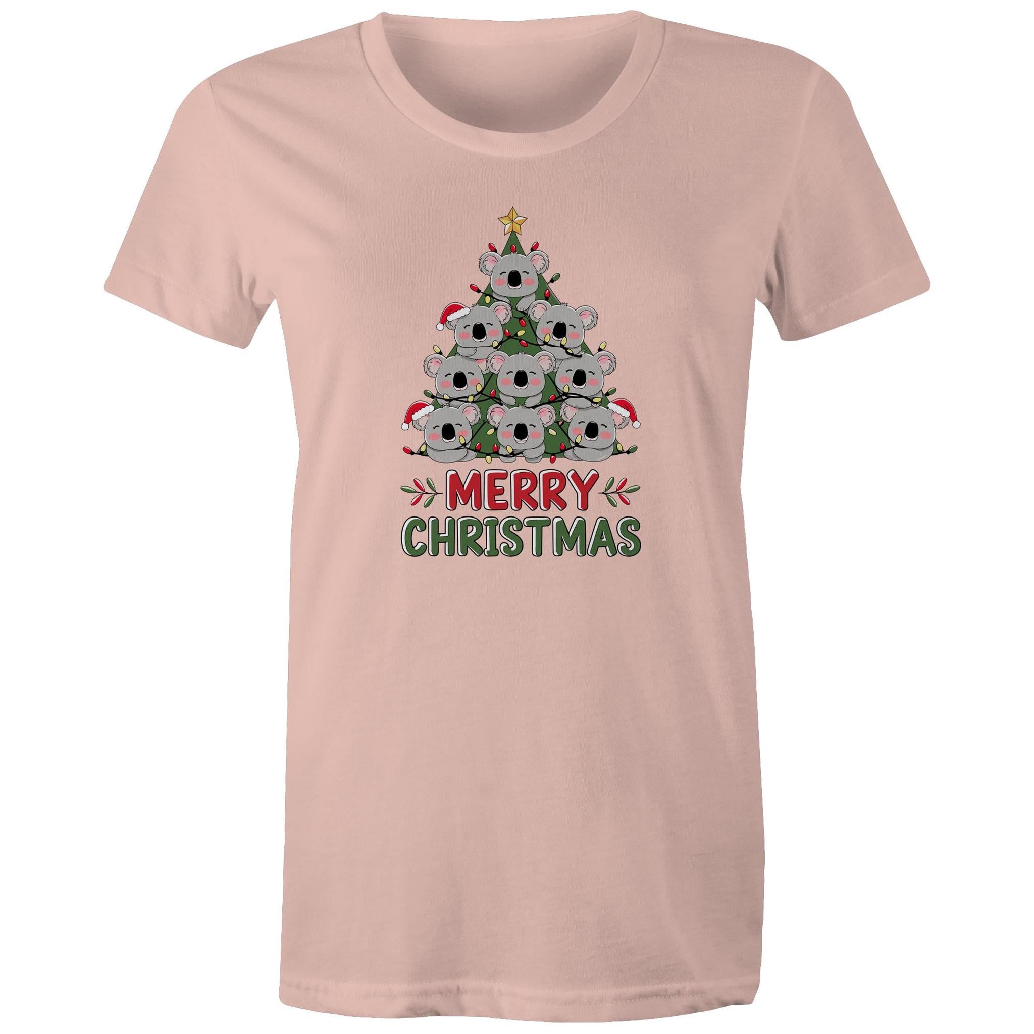 Koala Christmas Tree - Womens T-shirt