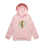 Funky Music - Kids Hoodie Pink Kids Hoodie Printed In Australia