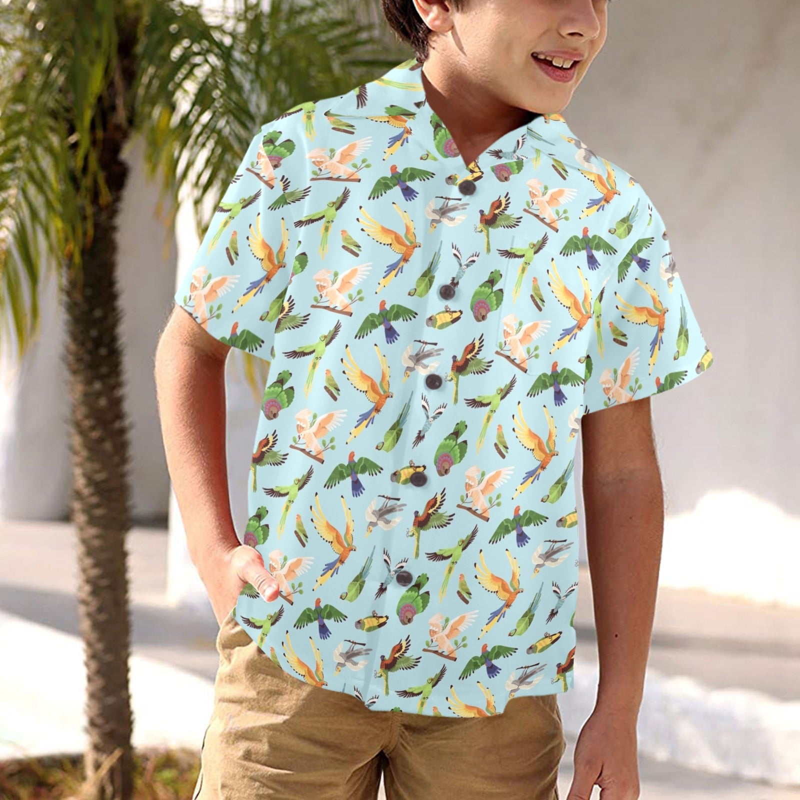 Parrots Junior Kids Hawaiian Shirt