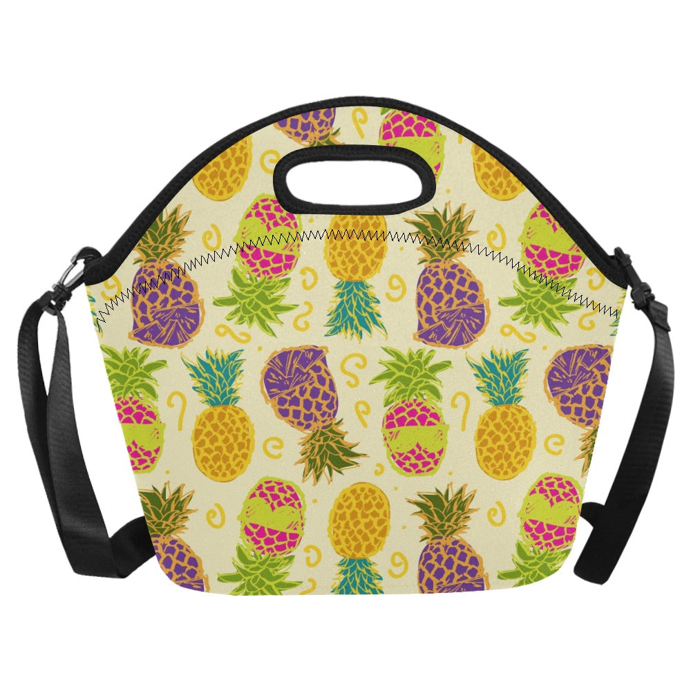 Pineapples - Neoprene Lunch Bag Neoprene Lunch Bag Printed Offshore