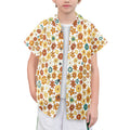 70's Style Floral Senior Kids Hawaiian Shirt
