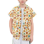 70's Style Floral Senior Kids Hawaiian Shirt