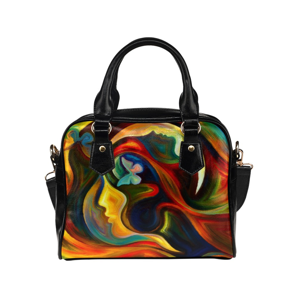 Face In Abstract - Shoulder Handbag (Model 1634) Shoulder Handbags (1634)