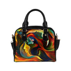 Face In Abstract - Shoulder Handbag (Model 1634) Shoulder Handbags (1634)