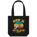 Gen X, Metal Slide Strong Canvas Tote Bag Default Title Tote Bag Printed In Australia