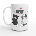 Cat Lover - White 15oz Ceramic Mug Default Title 15oz Mug animal Globally Fulfilled