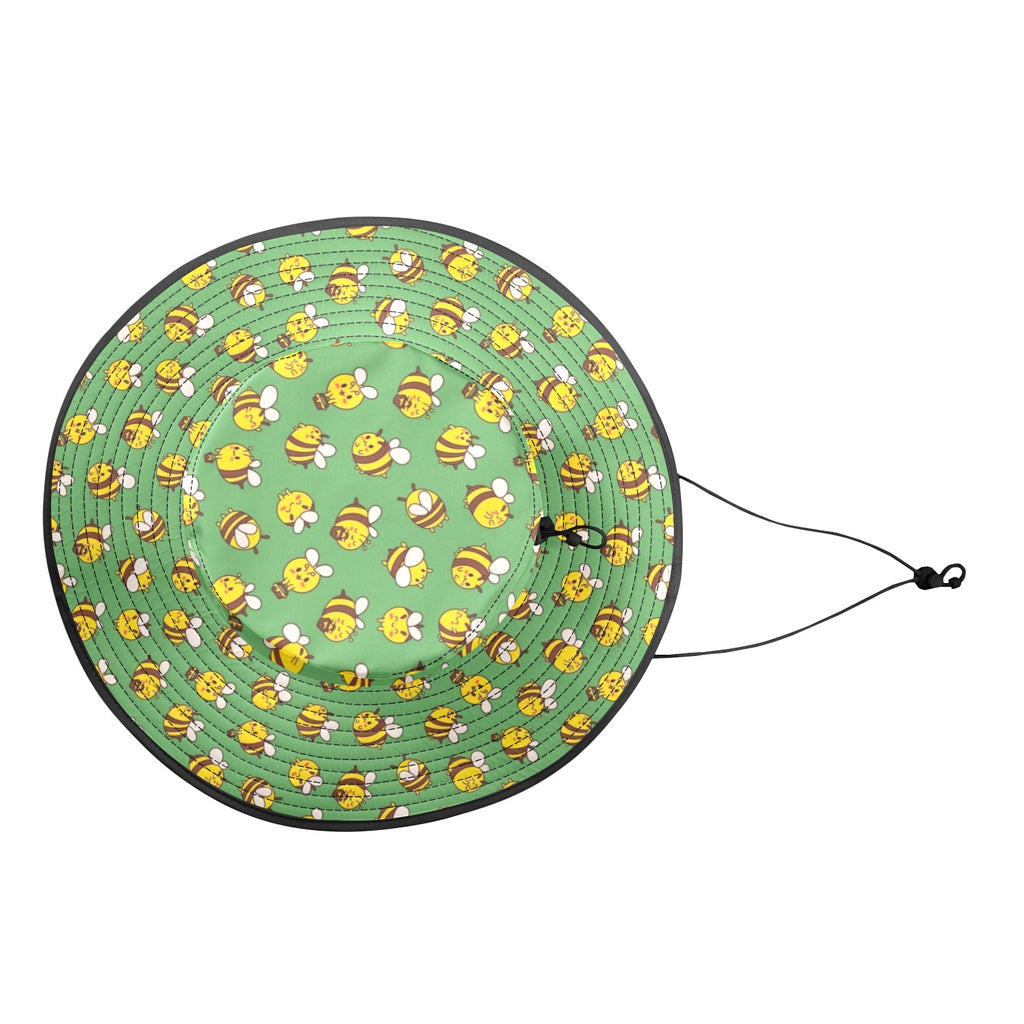 Busy Bees Wide Brim Bucket Hat Wide Brim Bucket Hat animal Printed Offshore