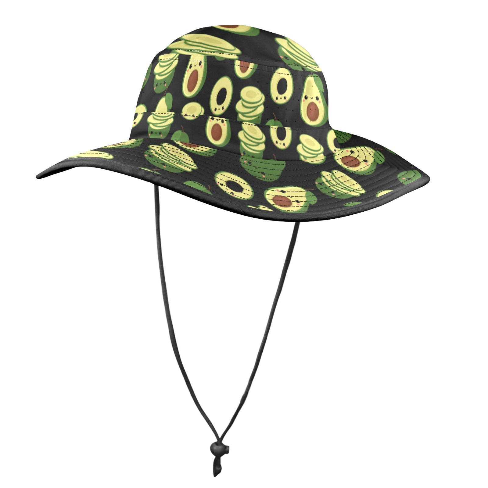 Cute Avocados - Wide Brim Bucket Hat Wide Brim Bucket Hat Food Printed Offshore