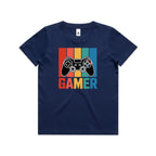 Gamer Kid's AS Colour T-shirt Cobalt Kids Youth T-shirt Games Printed In Australia