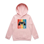 Gamer Kid's AS Colour Hoodie Pink Kids Hoodie Games Printed In Australia