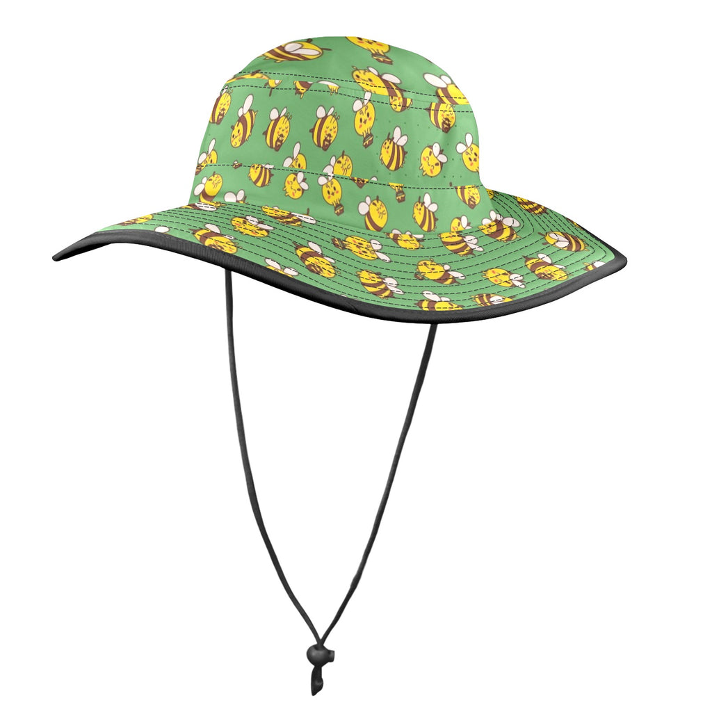 Busy Bees Wide Brim Bucket Hat Wide Brim Bucket Hat animal Printed Offshore