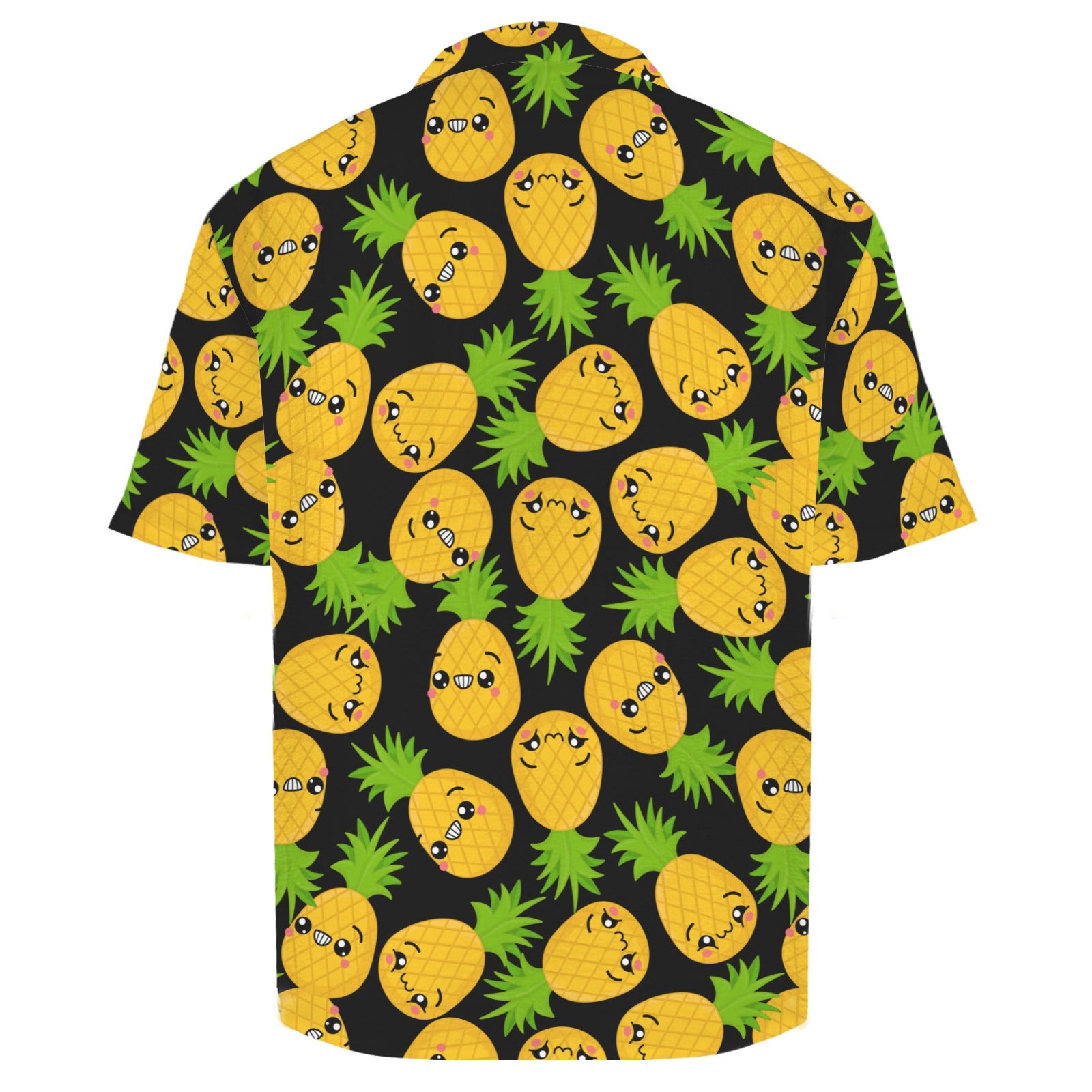 Cool Pineapples Men's Crinkle Hawaiian Shirt