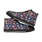 Cute Fox - Kids High Top Canvas Shoes