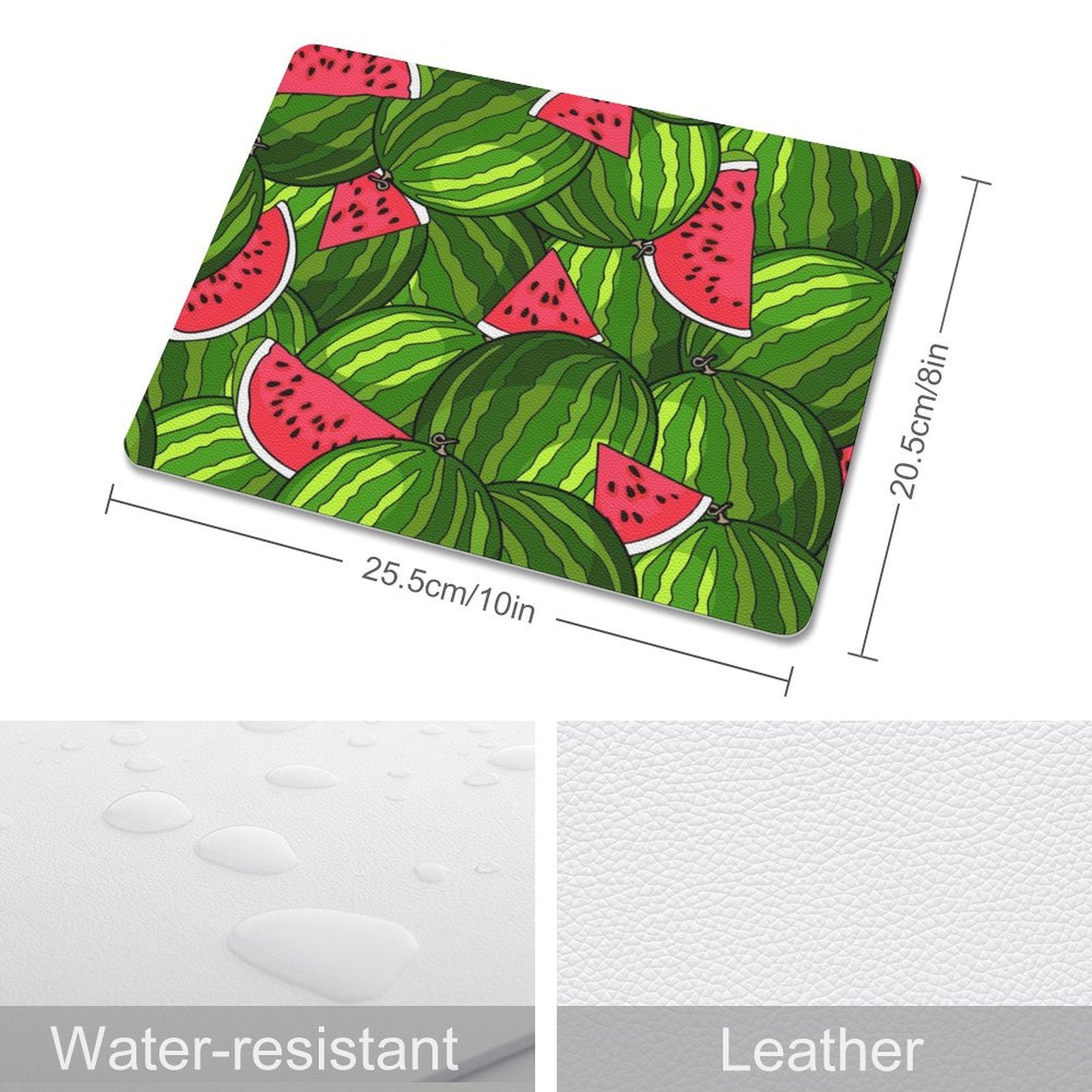 Watermelons Leather Mouse Pad Leather Mouse Pad Food Printed Offshore