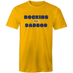 Rocking This DadBod - Mens T-Shirt Gold Mens T-shirt Dad Printed In Australia