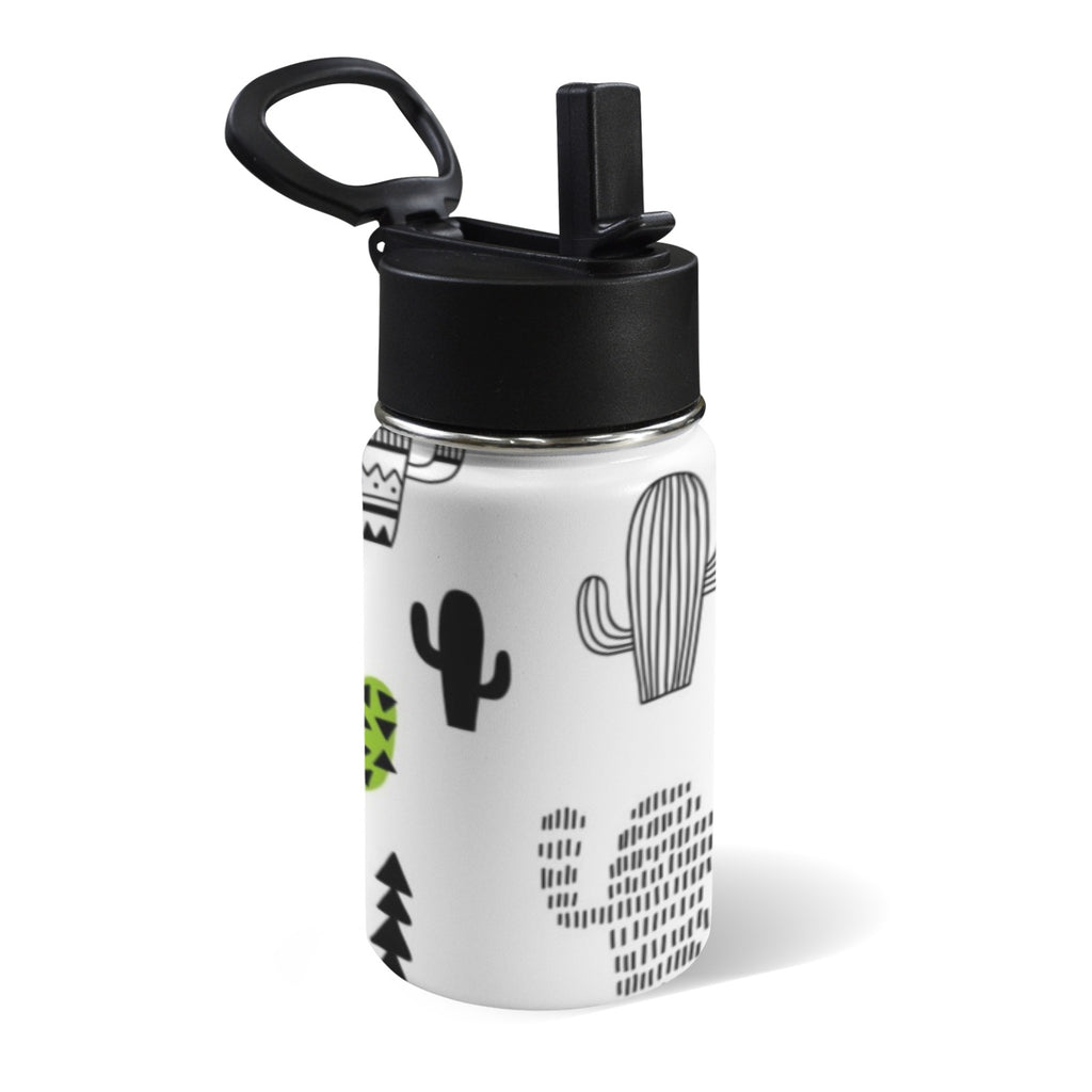 Graphic Cactus 12oz Kids Water Bottle with Straw Lid