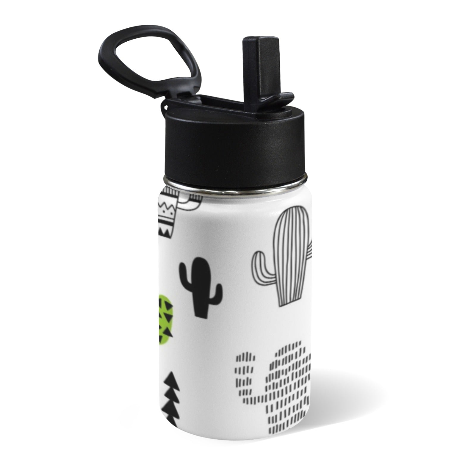 Graphic Cactus 12oz Kids Water Bottle with Straw Lid