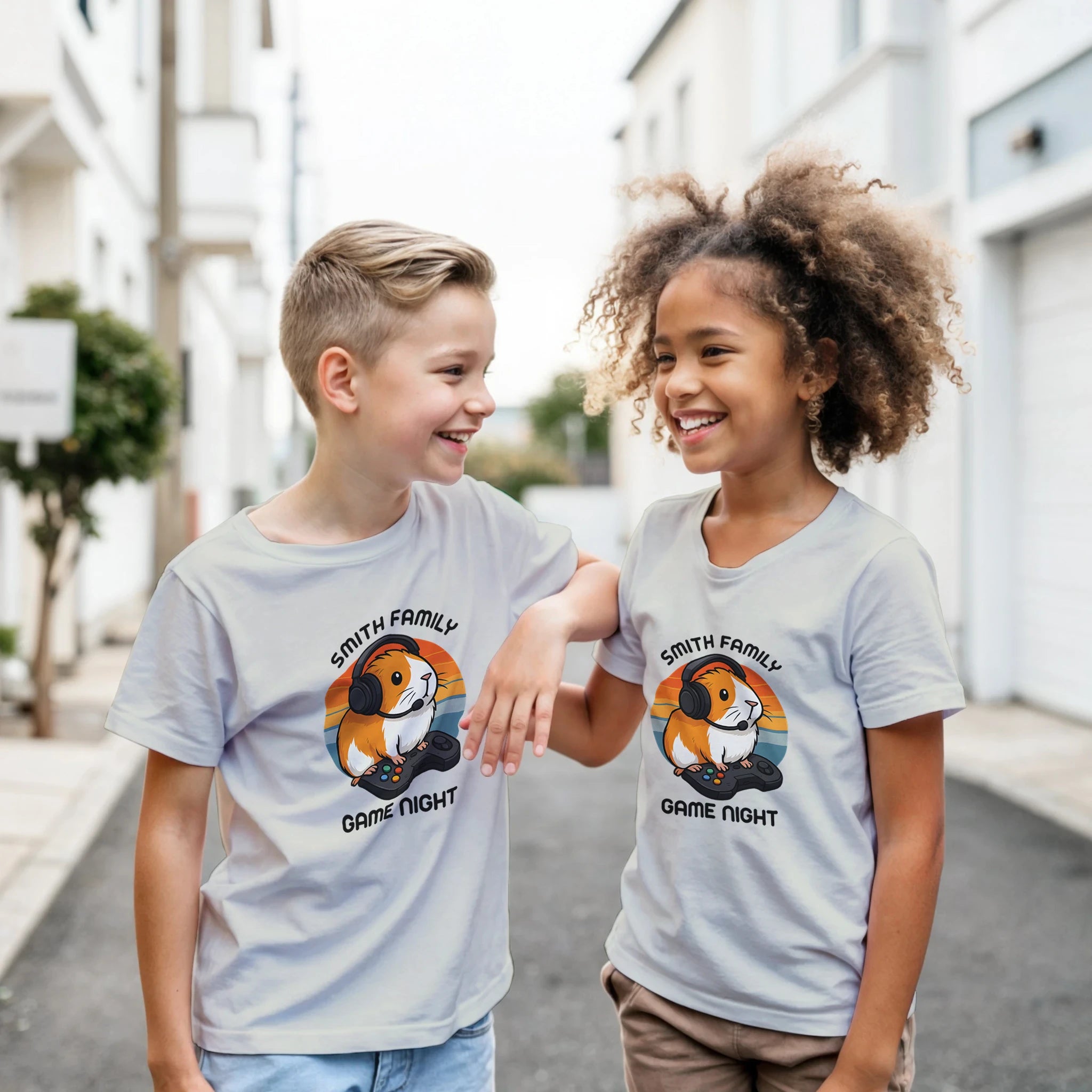 Family Game Night - Personalised Kids T-shirt Personalised Kids T-shirt