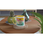 Personalised - Add Your Own Image - White 11oz Ceramic Mug with Colour Inside Personalised 11oz Mug Customise Globally Fulfilled Personalise