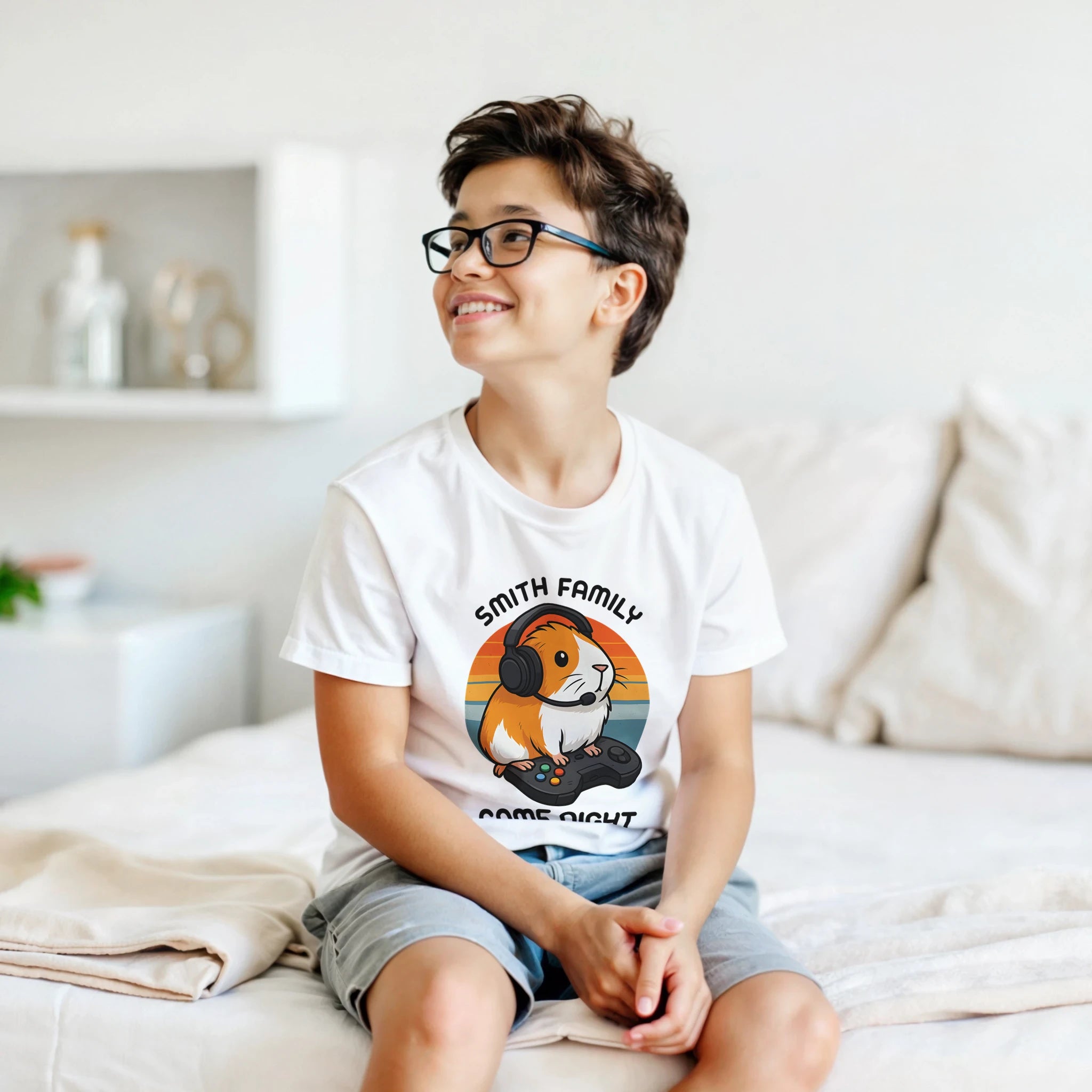 Family Game Night - Personalised Kids T-shirt Personalised Kids T-shirt