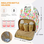 Bright Painted Tropical Multi-Function Backpack, Nappy / Diaper Bag Multi-function Backpack, Nappy / Diaper Bag Plants Printed Offshore